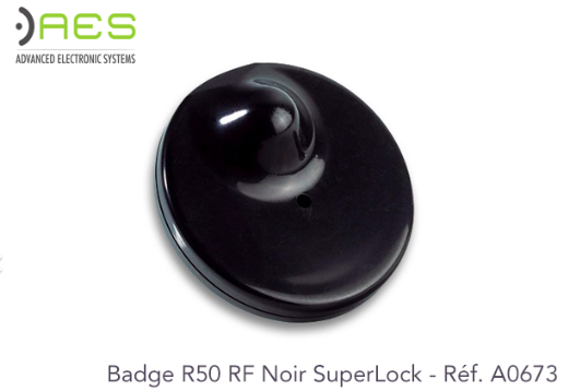 Badge R50 RF 8.2Mhz Noir