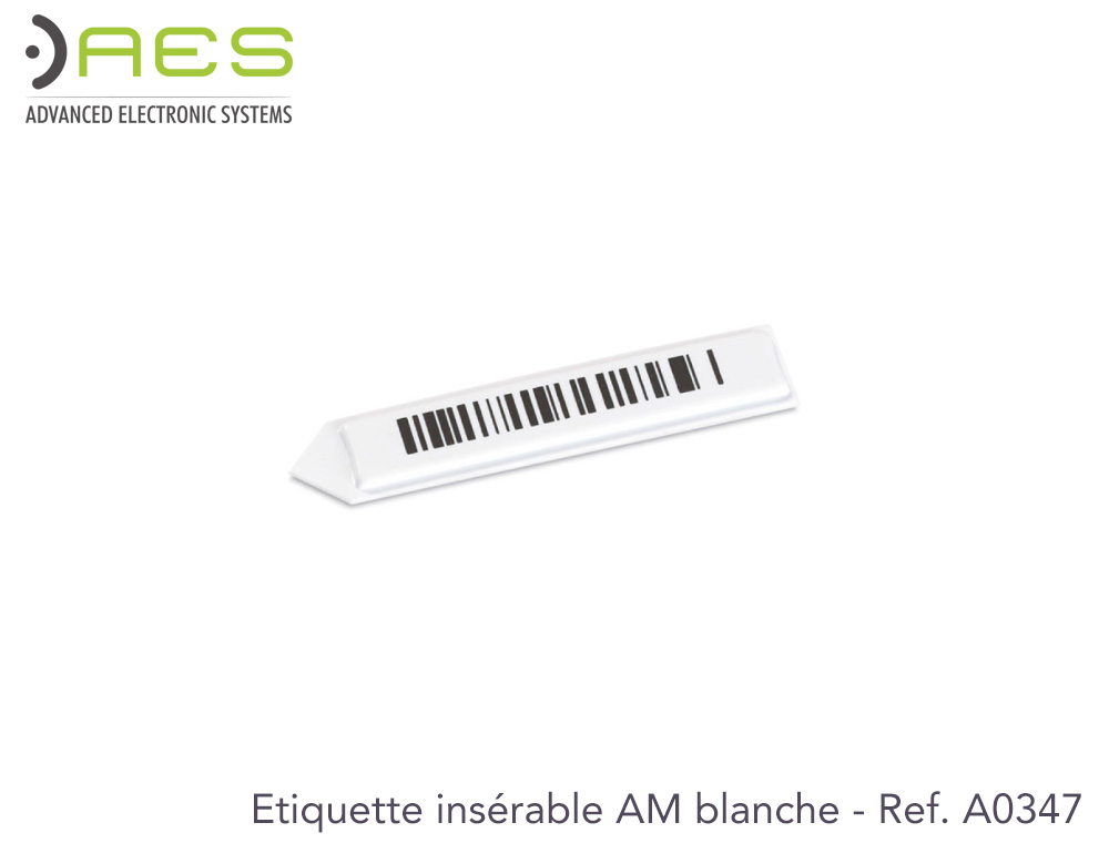 5000 étiquettes AM 58Khz Blanche insérables