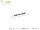 5000 étiquettes AM 58Khz Blanche insérables